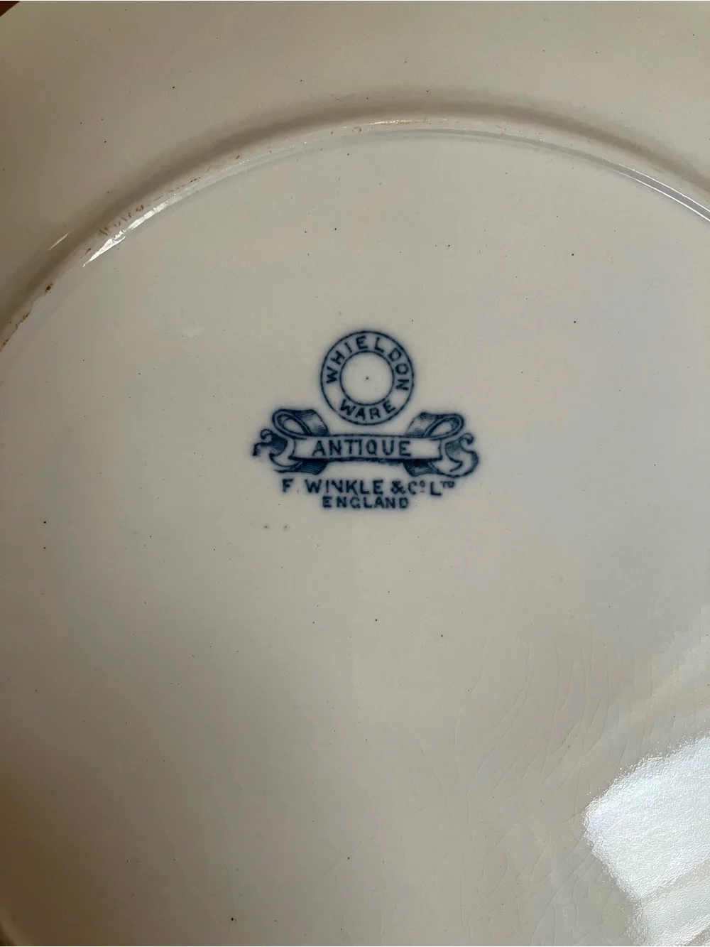 Vintage F. Winkle and Co Whieldon Ware 8 Sided Plate